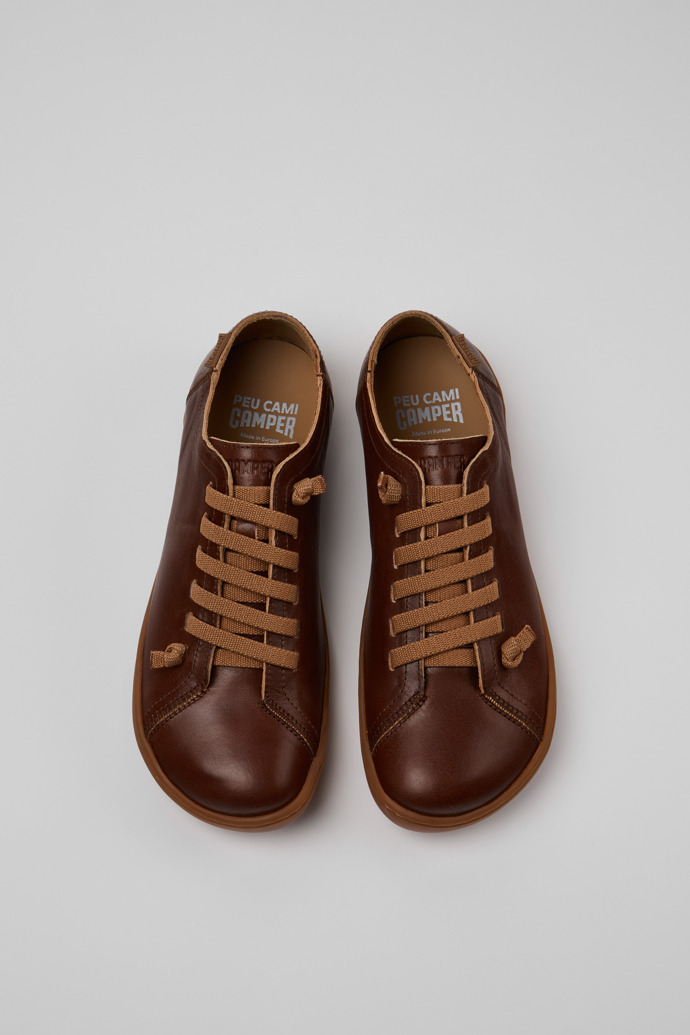 Peu Braune Lederschuhe für Damen.