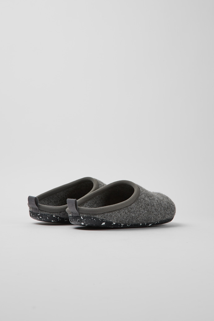 Back view of Wabi Grey slippers for Women