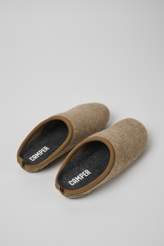 Back view of Wabi Brown Slippers for Women