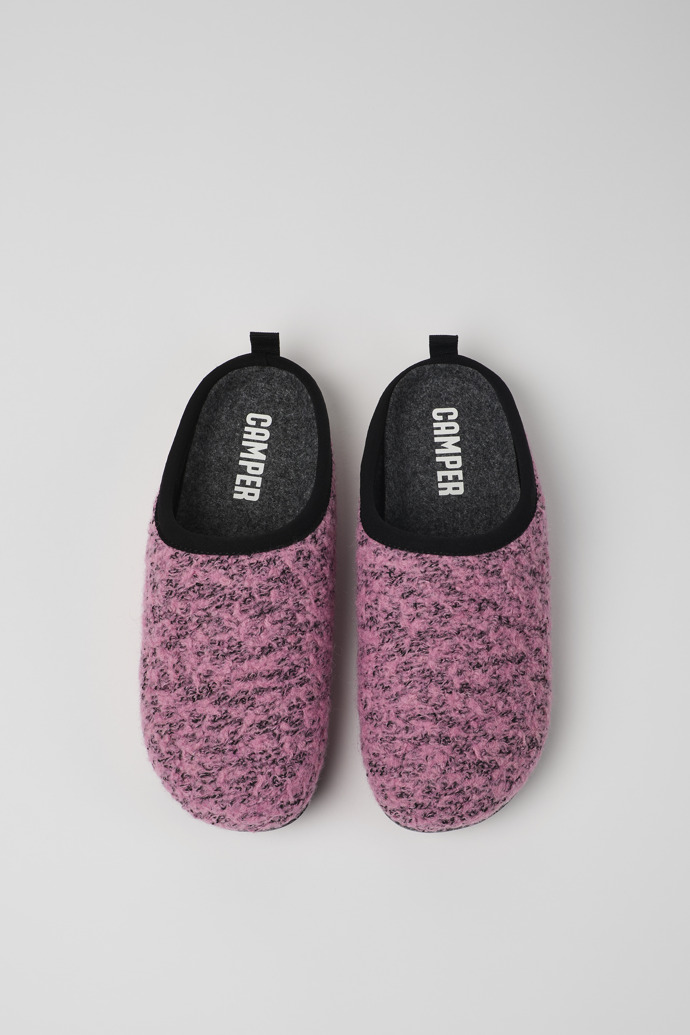 Overhead view of Wabi Pink Slippers for Women