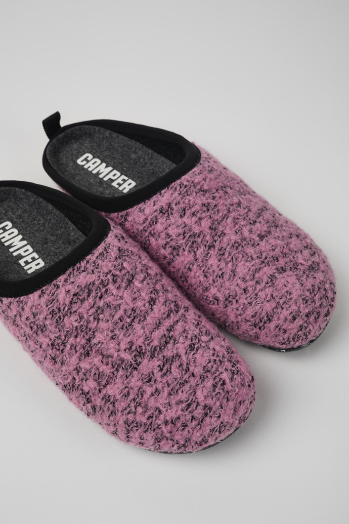 Close-up view of Wabi Pink Slippers for Women