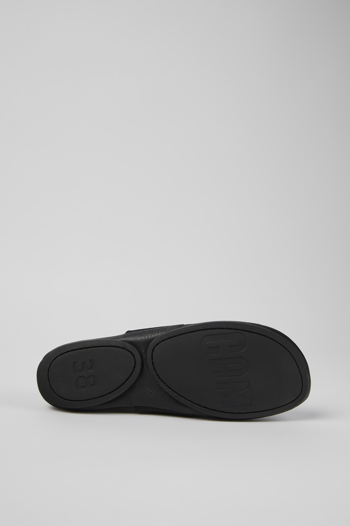 The soles of Right Black Leather Mary Jane for Women
