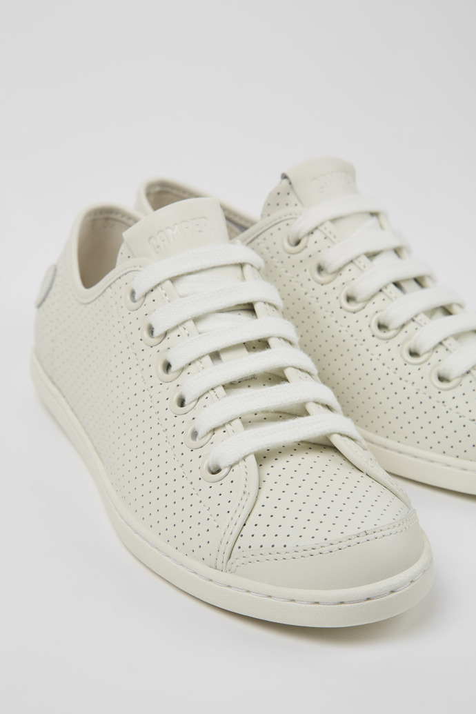Close-up view of Uno White Sneaker for Women
