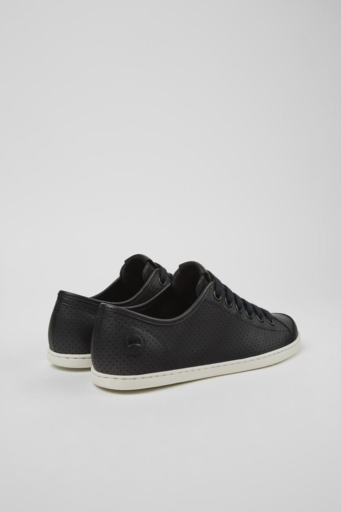 Back view of Uno Black Sneaker for Women
