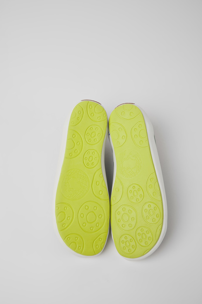 The soles of Peu Rambla Green textile sneakers for women
