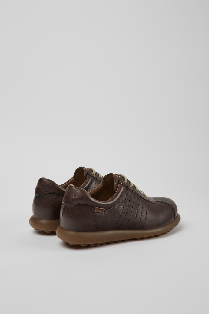 Back view of Pelotas Dark brown shoe for women