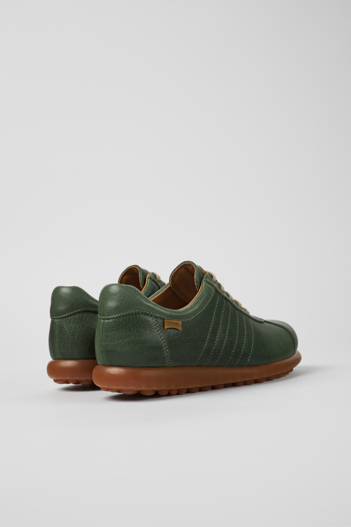 Back view of Pelotas Green vegetable tanned leather shoes for women