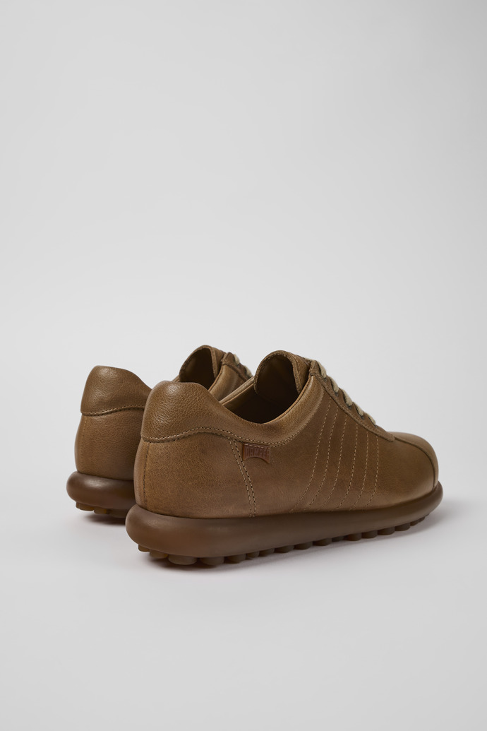 Back view of Pelotas Brown Leather Shoe for Women
