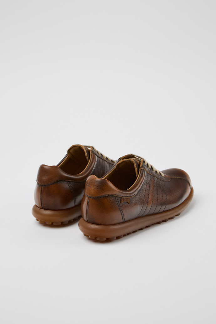 Back view of Pelotas Brown Leather Women's Shoe.