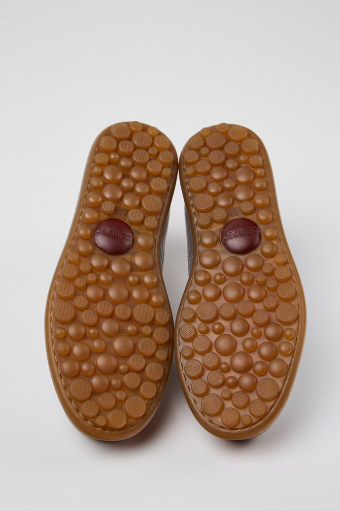 The soles of Pelotas Multicolor Leather Shoe for Women.