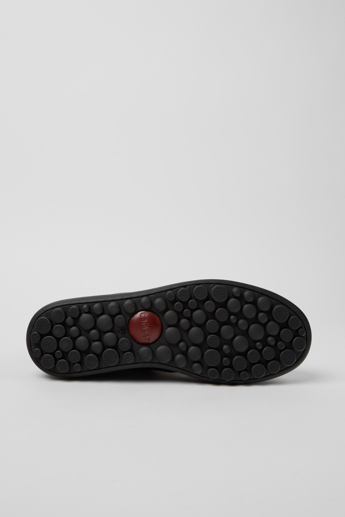 The soles of Pelotas Burgundy Leather Mid Boots for Women.