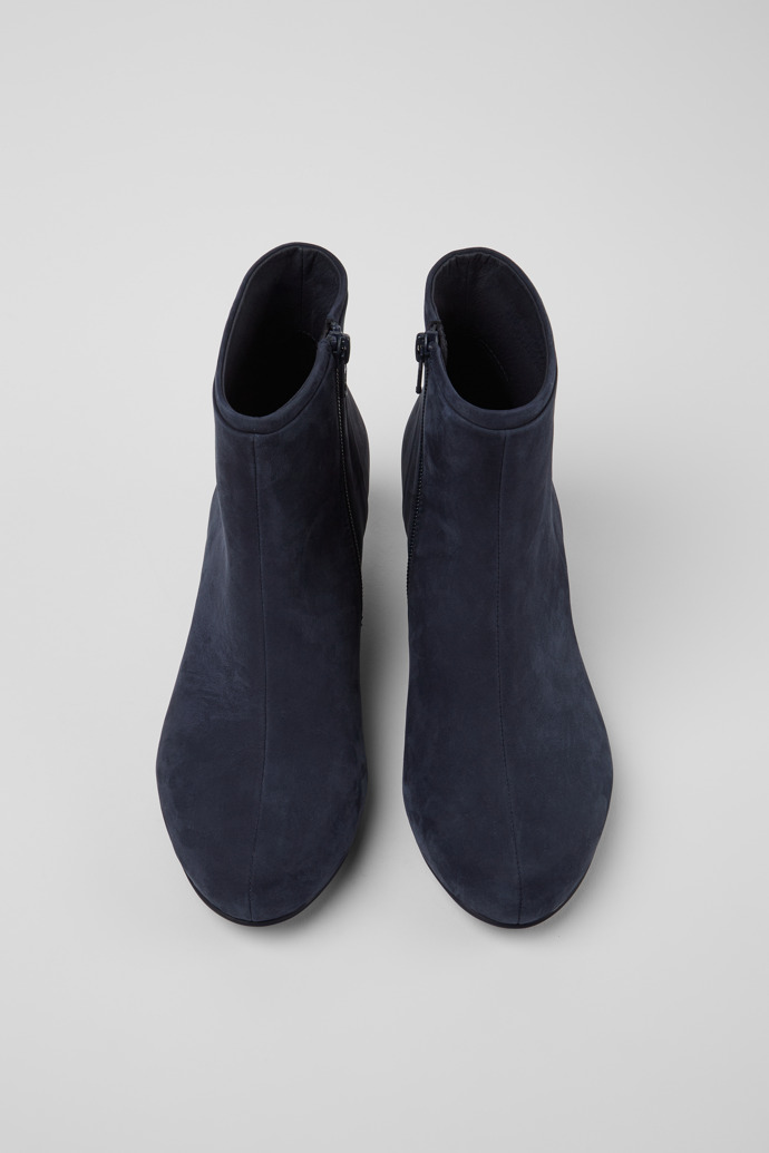 Overhead view of Helena Blue Ankle Boots for Women