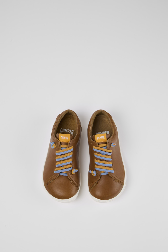 Overhead view of Peu Brown Leather Slip-on