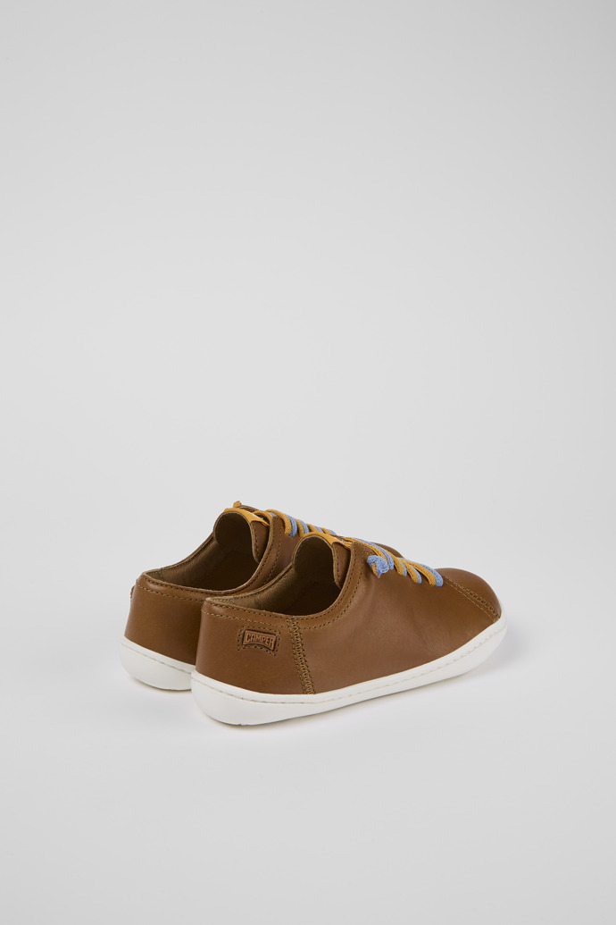 Back view of Peu Brown Leather Slip-on