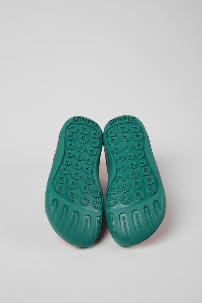 The soles of Twins Multicolor Leather Shoes for kids.