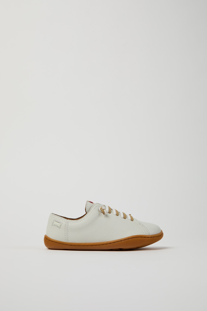 Peu Weiße Lederschuhe für Kinder.