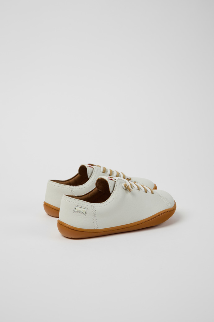 Peu Weiße Lederschuhe für Kinder.