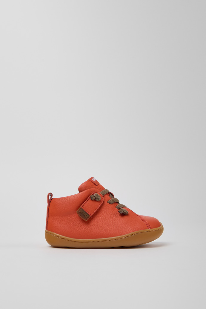 Peu Orange Lederstiefeletten für Kinder.