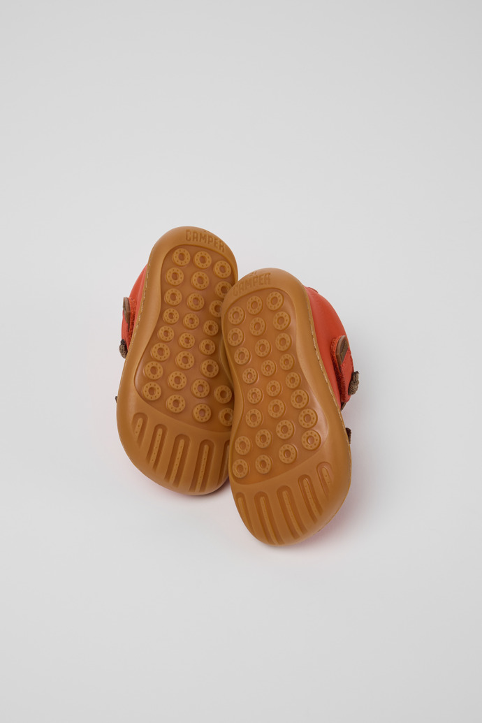 Peu Orange Lederstiefeletten für Kinder.