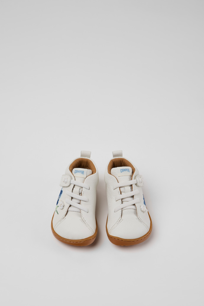 Twins Weiße Lederstiefeletten für Kinder.