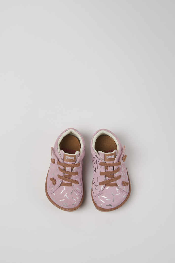 Peu Chaussures en nubuck multicolore pour enfant.