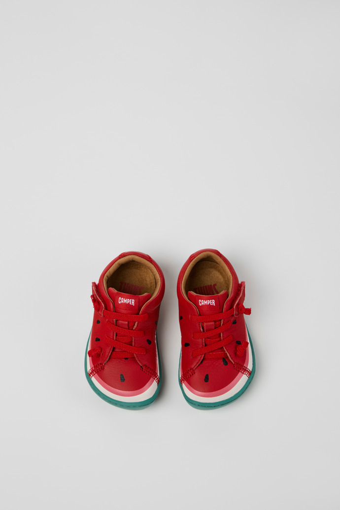 Twins Zapatos de piel multicolor para niños.