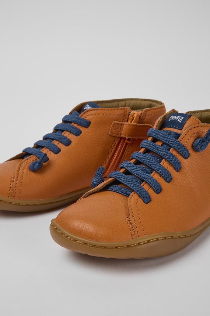 Peu Orange Lederstiefelette