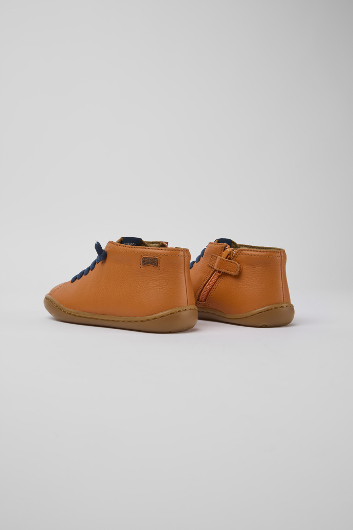 Back view of Peu Orange leather ankle boots