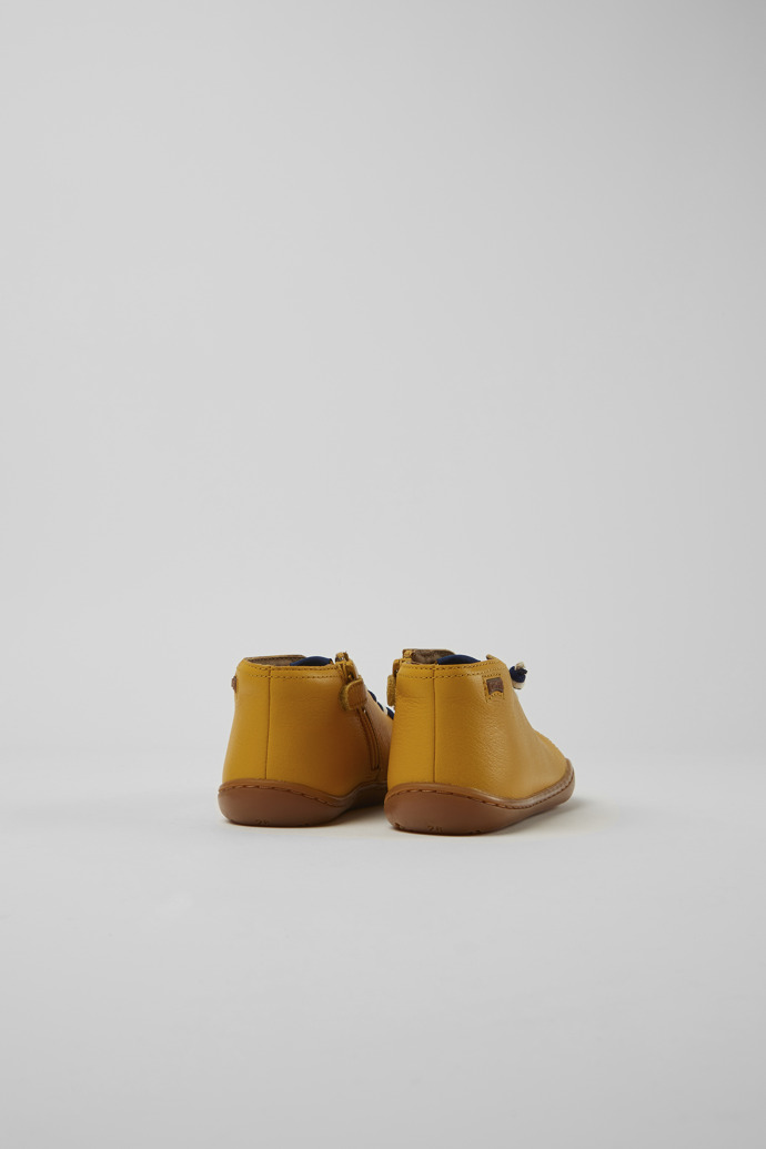 Back view of Peu Yellow leather boots