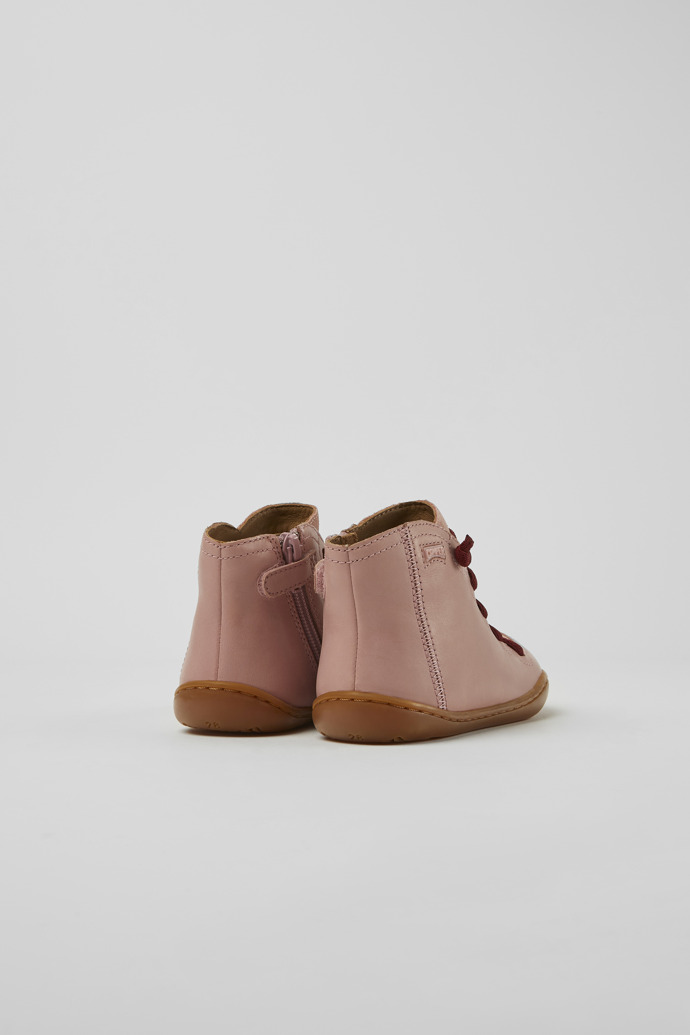 Back view of Peu Pink leather and nubuck boots