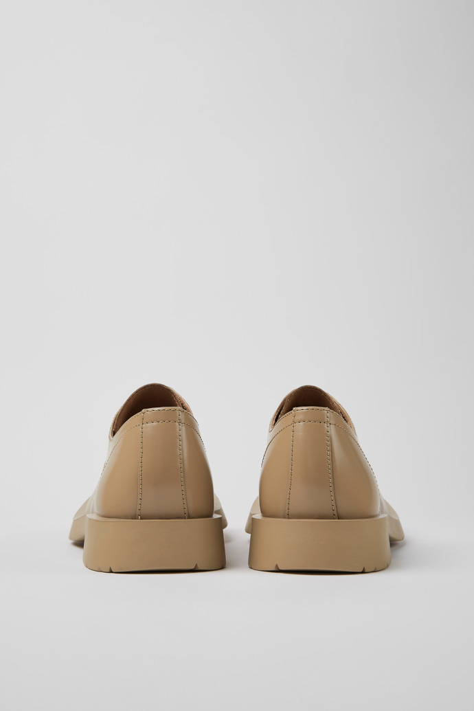 Back view of MIL 1978 Beige leather shoes