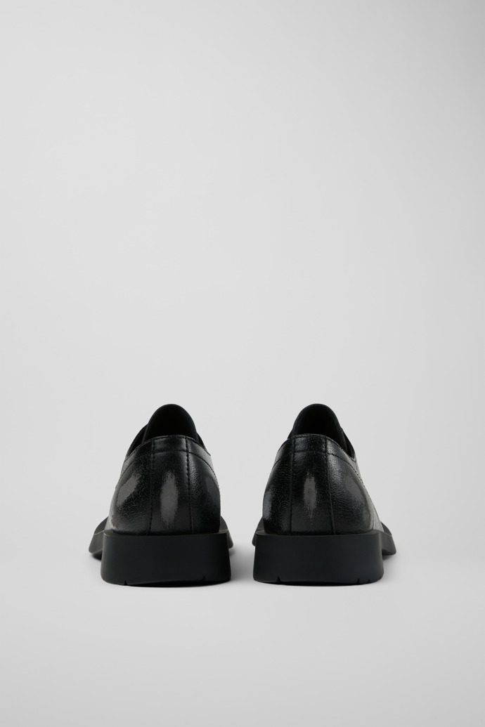 Back view of Mil 1978 Black leather shoes