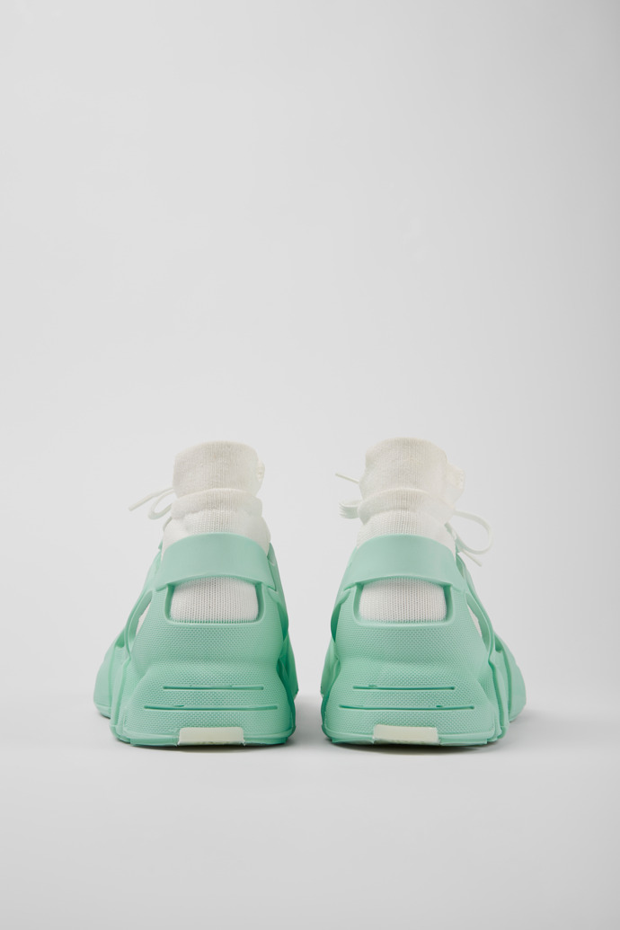 Back view of Tossu Light green caged sneakers