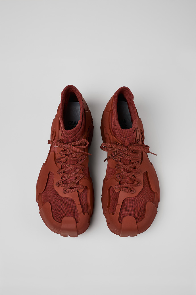 Overhead view of Tossu Red Synthetic Sneaker