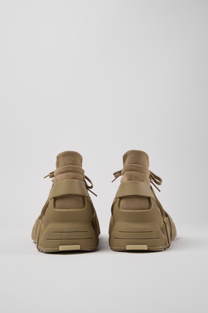 Back view of Tossu Beige Caged Sneakers