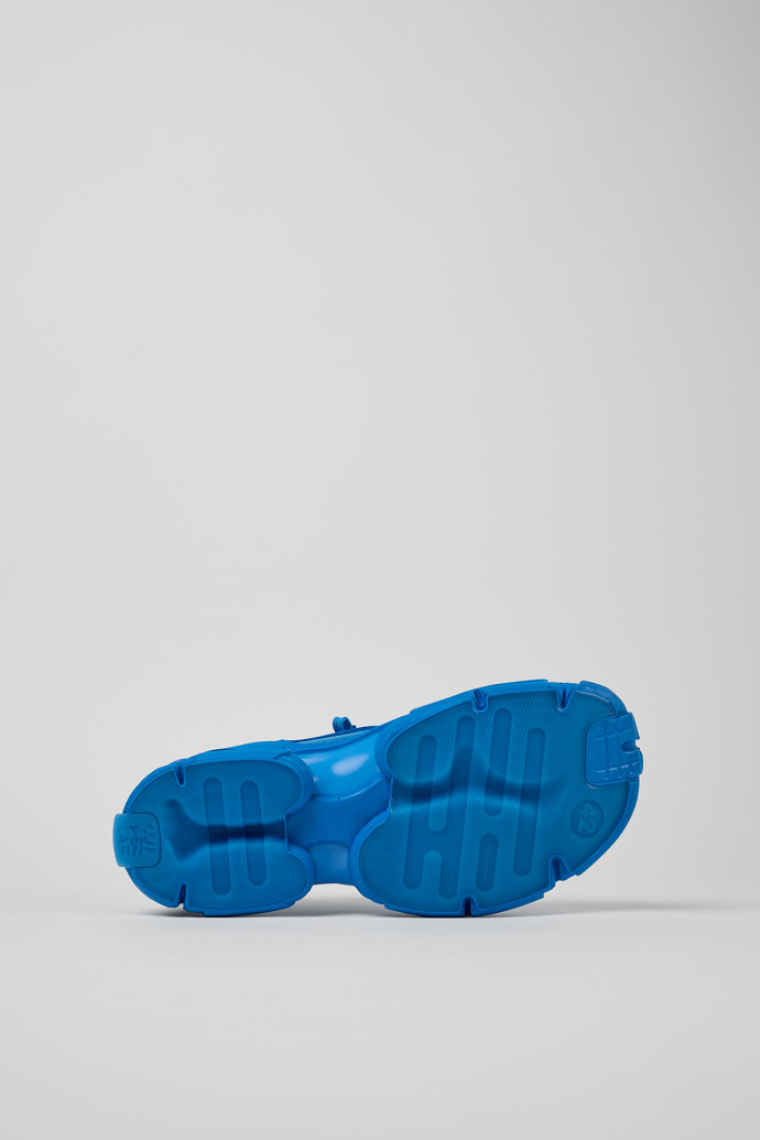 The soles of Tossu Blue Caged Sneakers