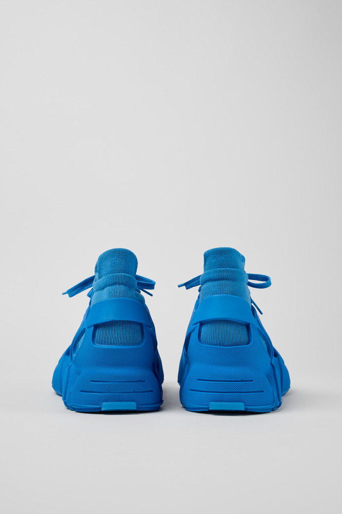Back view of Tossu Blue Caged Sneakers