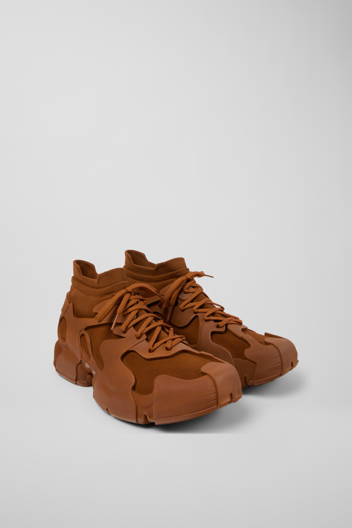 TOSSU Sneakers de malla marrones