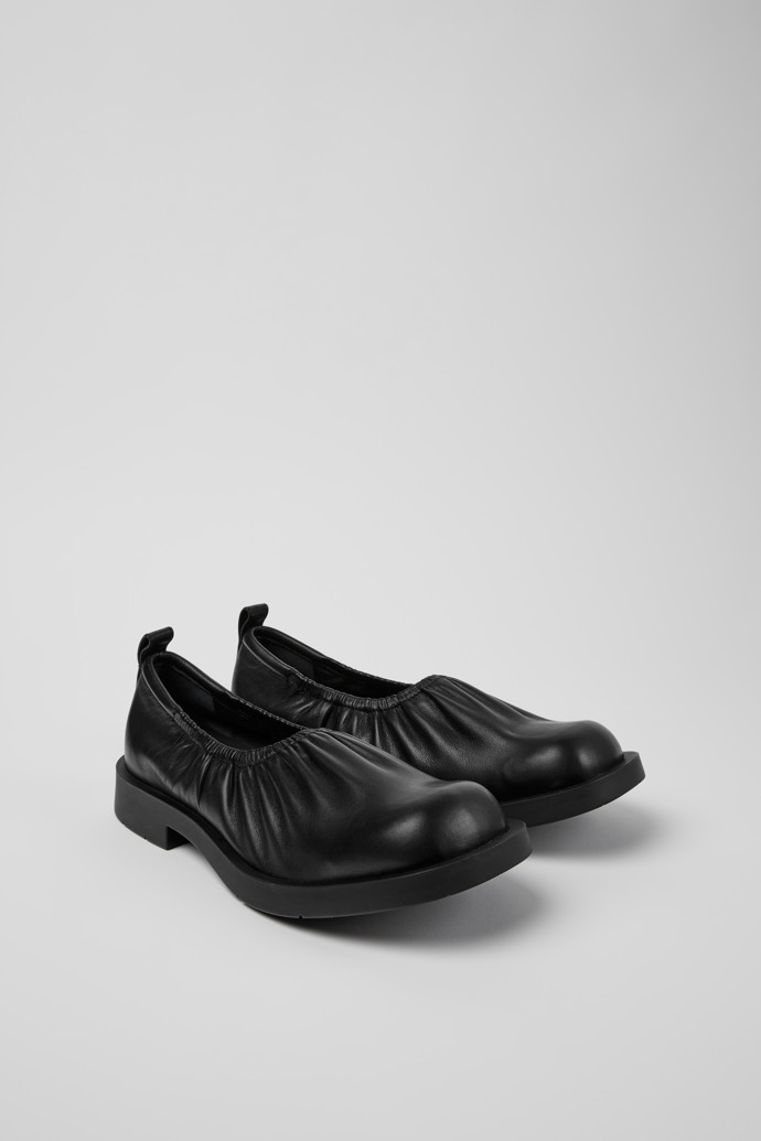 MIL 1978 Ballerines en cuir noir