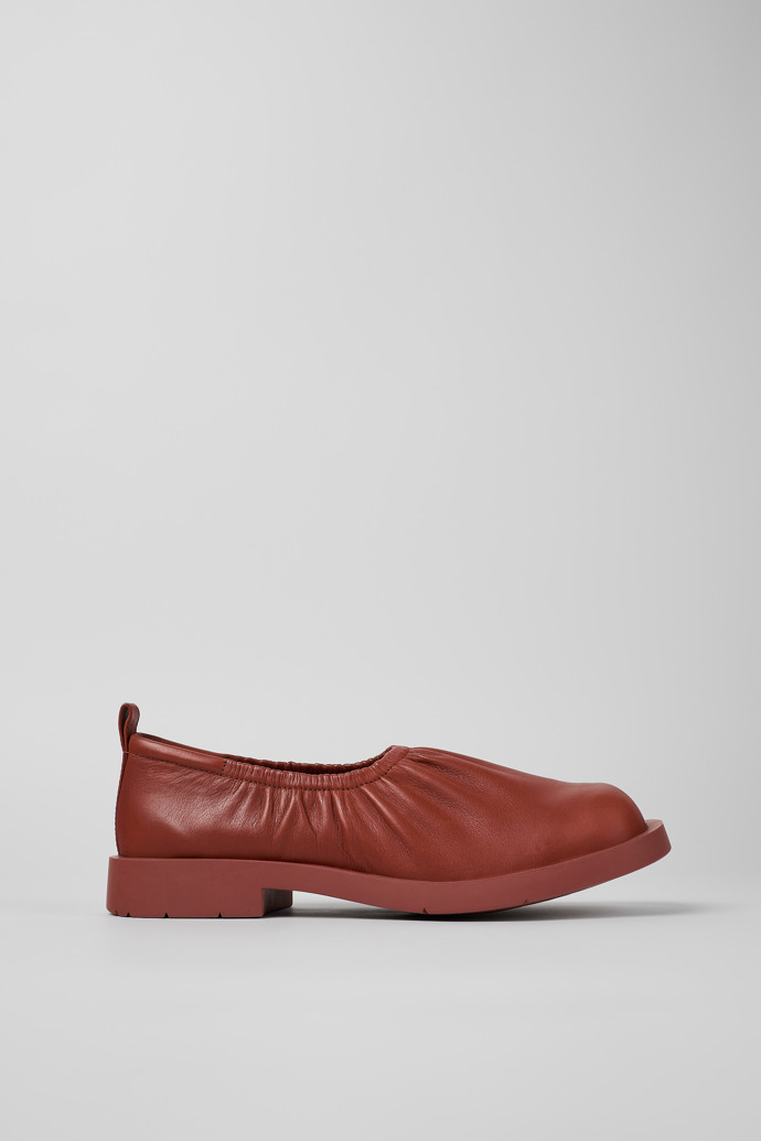 Side view of MIL 1978 Red Leather Shoe