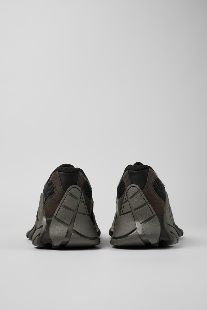 Back view of Tormenta Black and gray sneakers