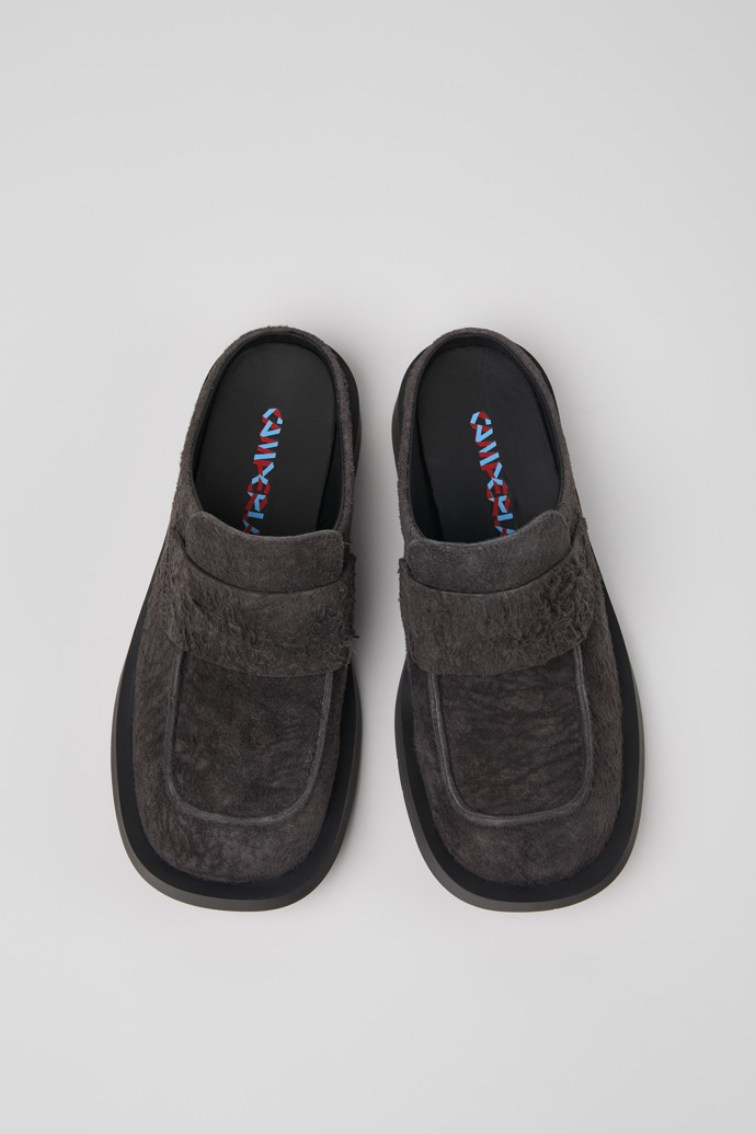 MIL 1978 Loafers slip-on em nobuck cinzentos