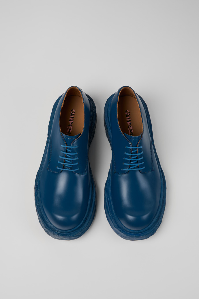 Vamonos Chaussures Blucher en cuir bleu