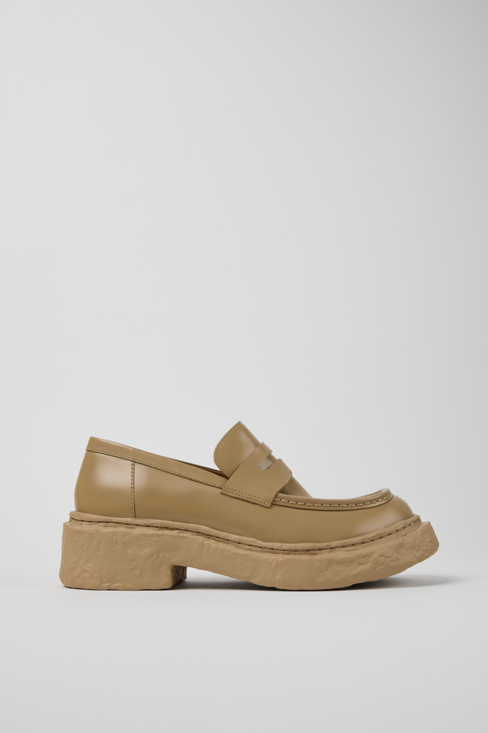 Vamonos Beige leren loafers