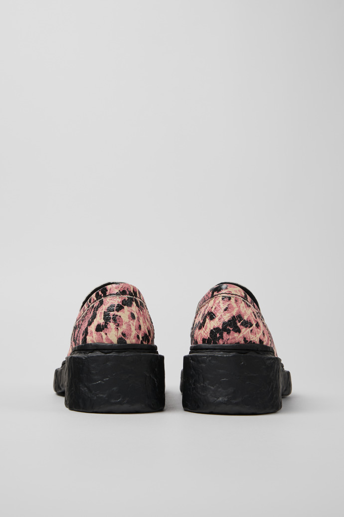 Back view of Vamonos Multicolor Leather Loafers