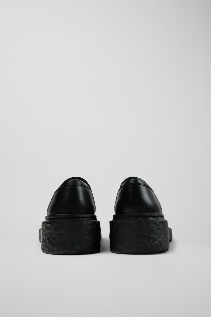 Back view of CAMPERLAB VAMONOS Black Leather Loafers
