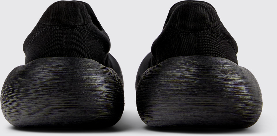 Back view of CAMPERLAB CARAMBA Black TENCEL® Lyocell Loafers