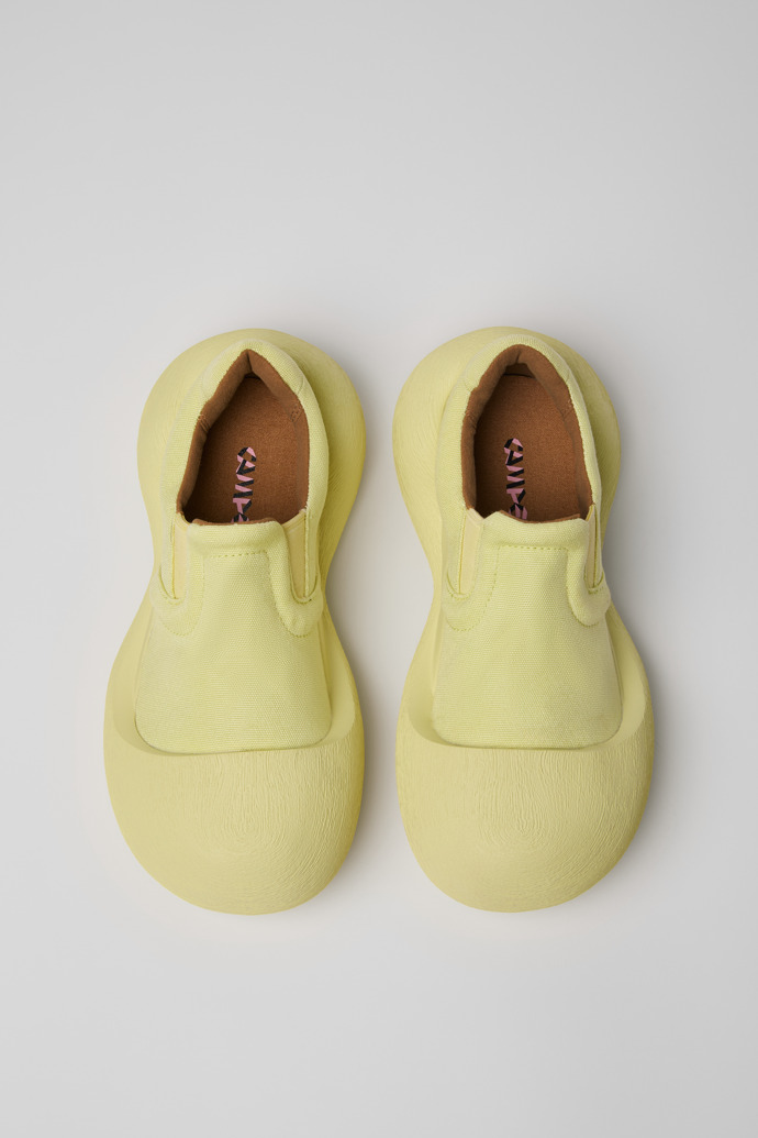 Overhead view of Caramba Yellow TENCEL® Lyocell Loafers