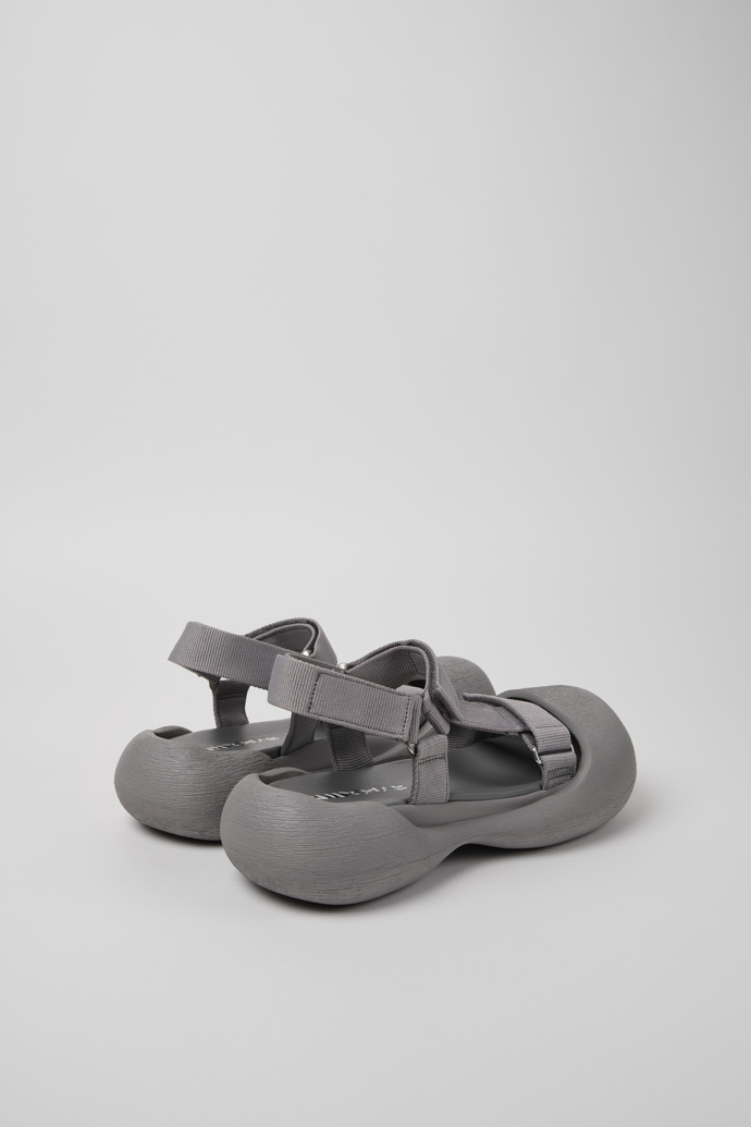 Back view of Caramba Gray Recycled PET Sandals