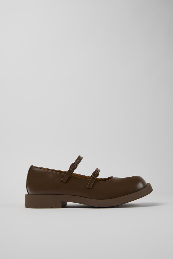 Side view of MIL 1978 Brown Leather Shoe